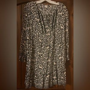 Old Navy White & Black Shift Dress Size Large New